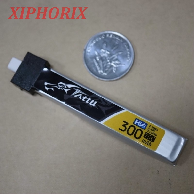 Picture of TATTU 3.8V 1S 300mAh 75C HV 4.35V LiPo Battery With BT2.0 Plug